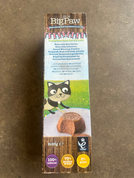Little Bigpaw 8 x 85g Turkey Cat Mousse - discounted stock
