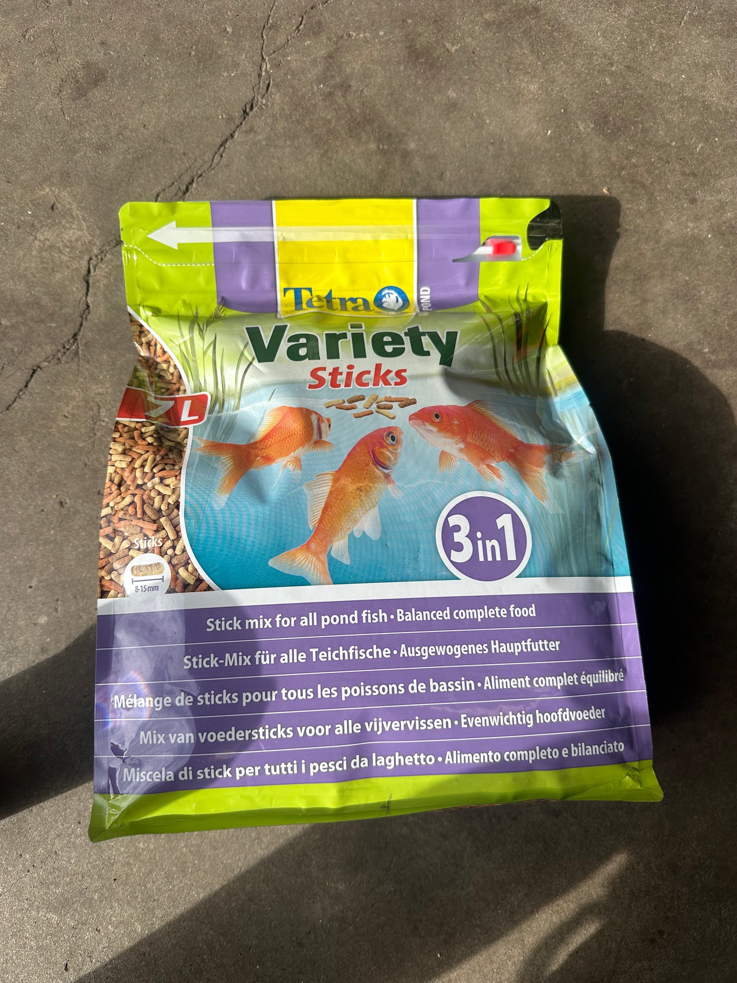 7litre Tetra Pond Fish Food Variety Sticks 1.02kg - Discounted stock