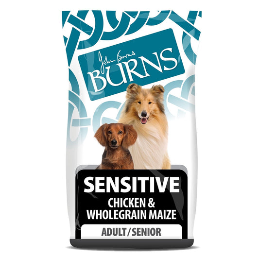 6KG Burns Sensitive Chicken & Wholegrain Maize Dog Food - Discounted Stock