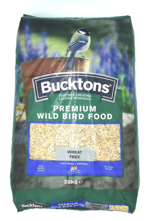 20KG Bucktons Premium Wheat Free Wild Bird Food - Discounted Stock