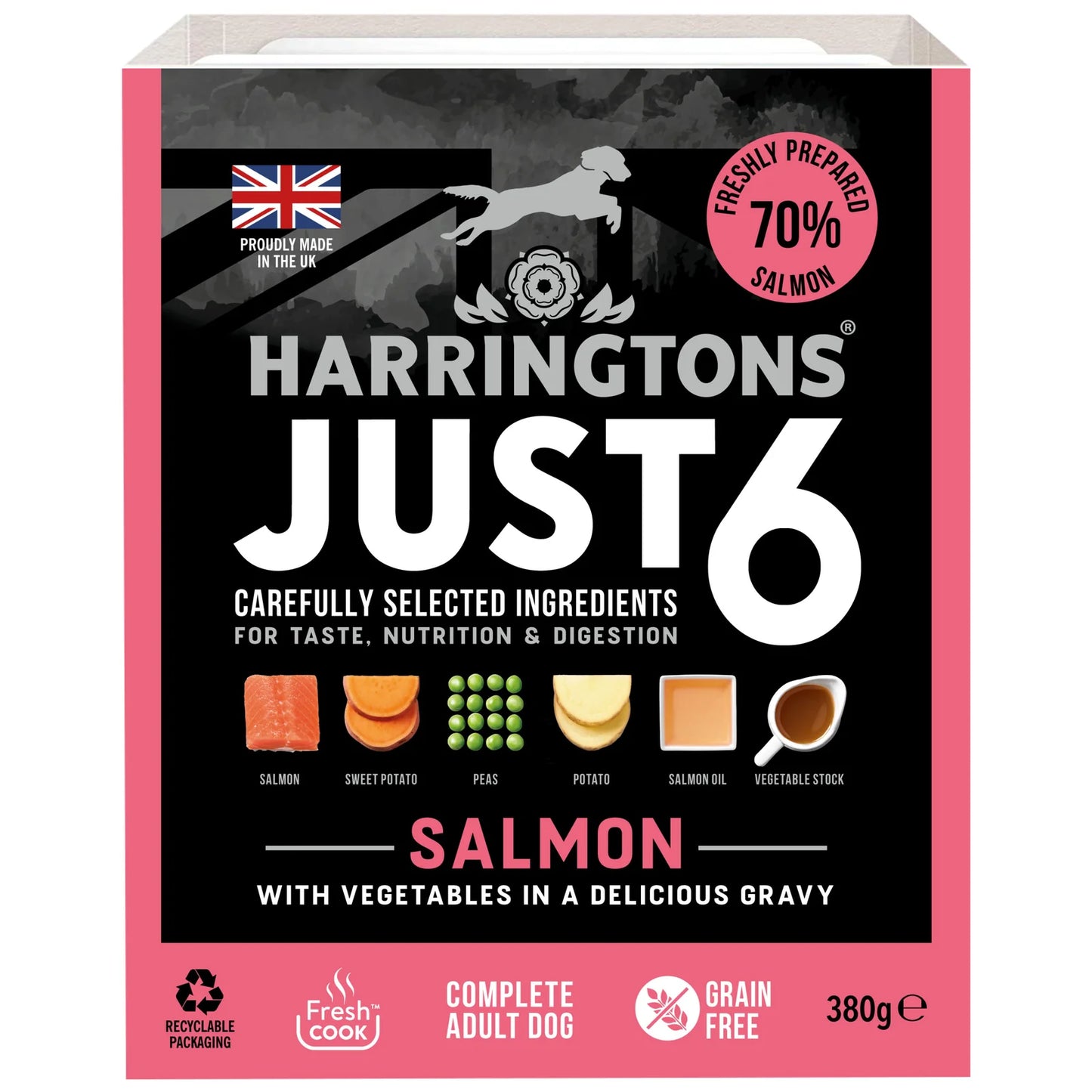 Harringtons Just 6 Grain Free Complete Mixed Wet Dog Food - Discounted Stock (BBE - 02/2025)