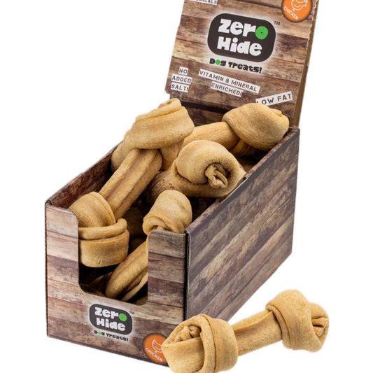 Zero Hide Chicken 7.5in Large Knots - Dog treats