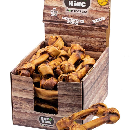 Zero Hide Peanut Butter Large Knots - Dog Treats