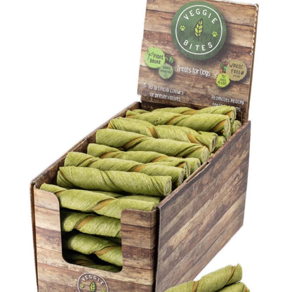 Veggie Bites - Puffed Twist Stick - Spinach & Broccoli - dog treat