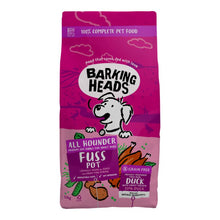 12KG Barking Heads All Hounder Fuss Pot Grain Free Duck Dog Food - Discounted Stock (BBD 07.2025)