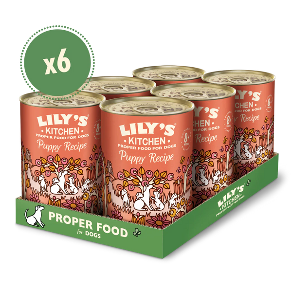 Lilys Kitchen Chicken Puppy Wet Food 6x400g - BB MAY 26