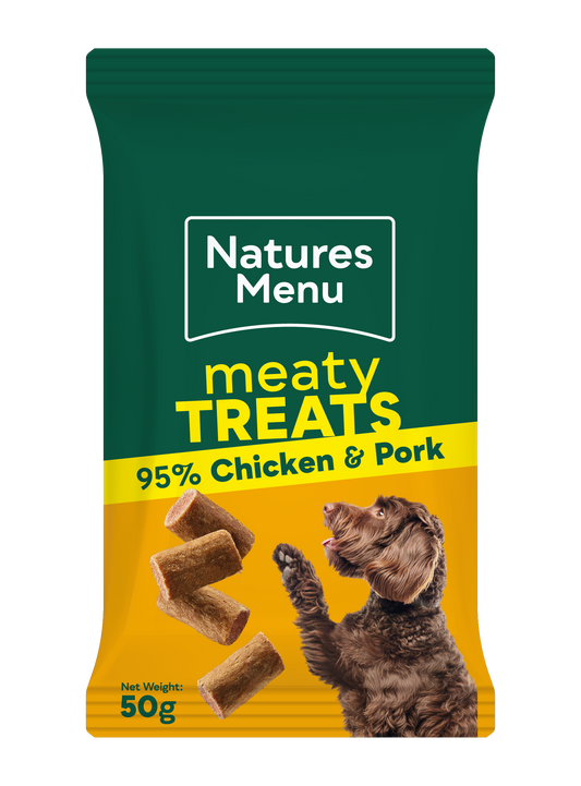 Natures Menu Meaty Chicken + Pork Treats 50g