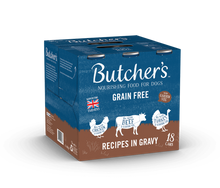 Butchers Recipes in Gravy Dog Food Tins 18x400g