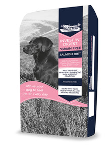 12KG Chapel Farm Invest n Digest Salmon Diet Dog Food - Damaged Packaging