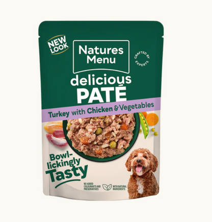 Natures Menu Delicious Pate Variety Pack 8x300g - Damaged Packaging