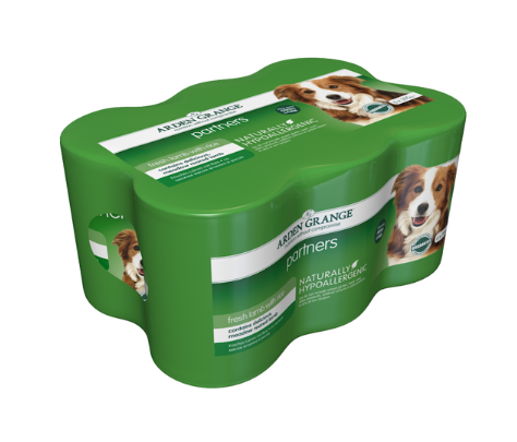 6x395g Arden Grange Lamb with Rice Wet Dog Food - Damaged Packaging