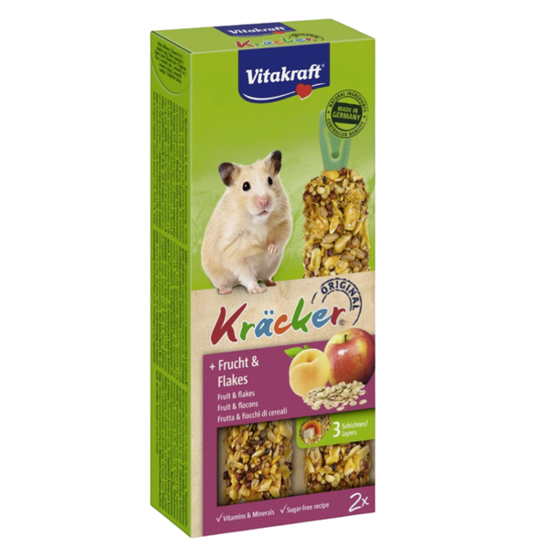 Vitakraft Krackers Fruit & Flakes 2 Pack