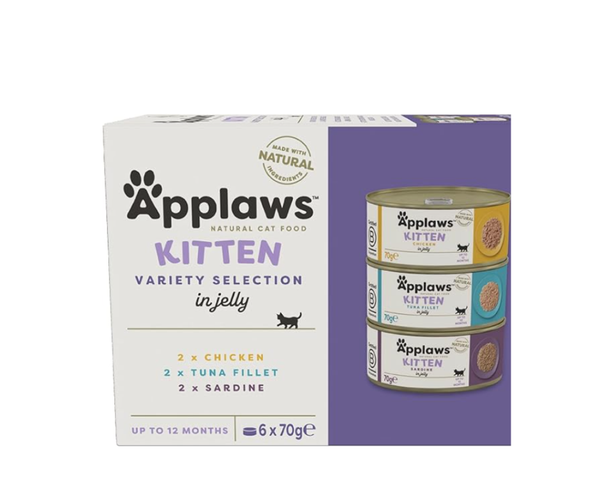 6 x 70 g Applaws Natural Cat Food, Kitten Multipack
