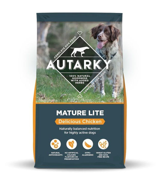 12KG Autarky Mature Lite Chicken Dog Food - Discounted Stock
