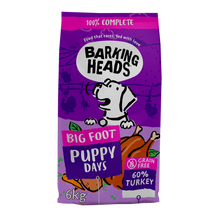 6KG Barking Heads Grain Free Big Foot Turkey Puppy - Discounted Stock