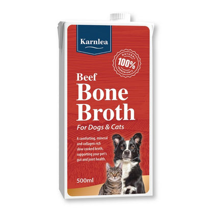 500ml Karnlea Bone Broth for Dogs and Cats 500ml - Collagen Rich Pet Drink