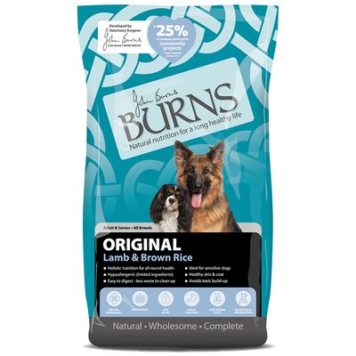 Burns Original Lamb and Brown Rice Dog Food 12kg - Discounted Stock