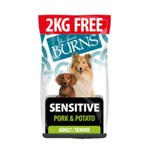 14kg Burns Adult Sensitive Pork & Potato - DATED 03/26