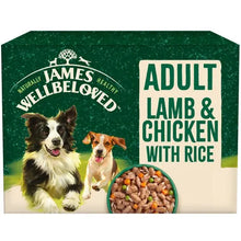 12x90g James Wellbeloved Lamb & Chicken Wet Dog Food - Damaged Packaging