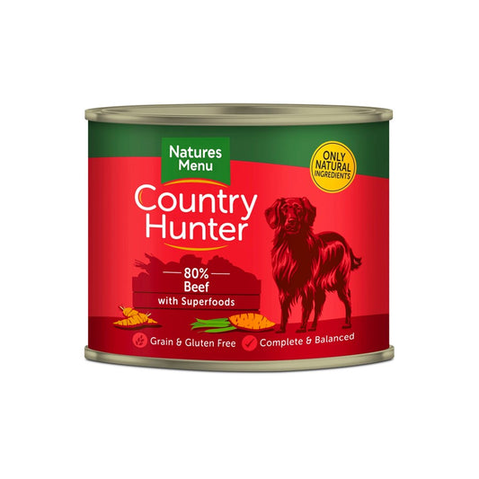 600g Natures Menu Country Hunter Dog Grass Fed Beef