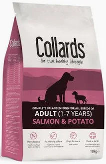 10kg Collard salmon & Potato adult dog food - discounted stock