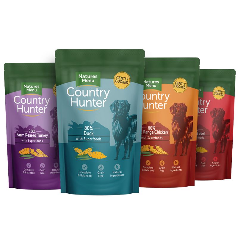 Natures Menu Country Hunter Dog Pouch Multi Pack 12x150g