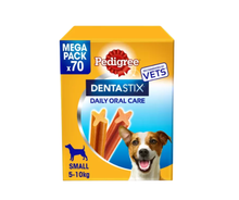 70 Pedigree DentaStix Original Small Breed Dog Dental sticks - DATED JULY 2026