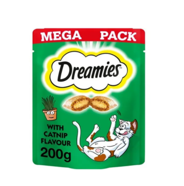 Dreamies Cat Treats with Catnip 200g Mega Pack - Dated 15.0.2026