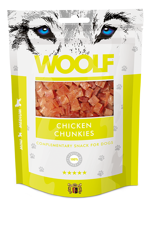 100g WOOLF Chunkies - Chicken