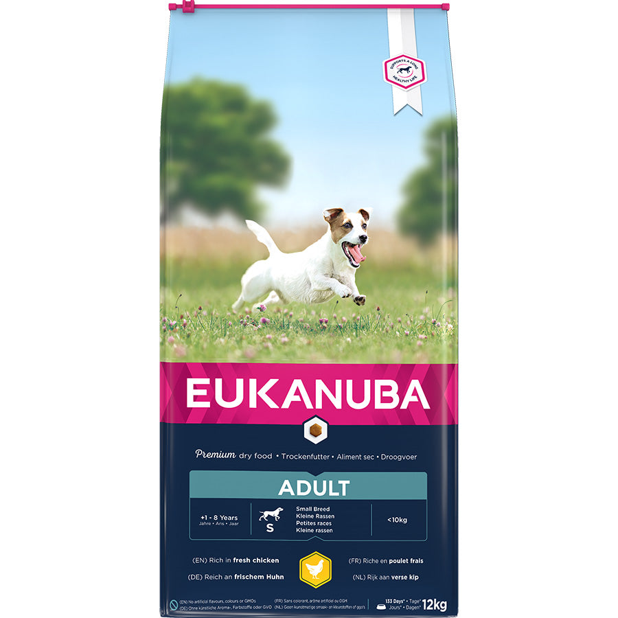 12kg Eukanuba adult small breed dog food - Discounted Stock