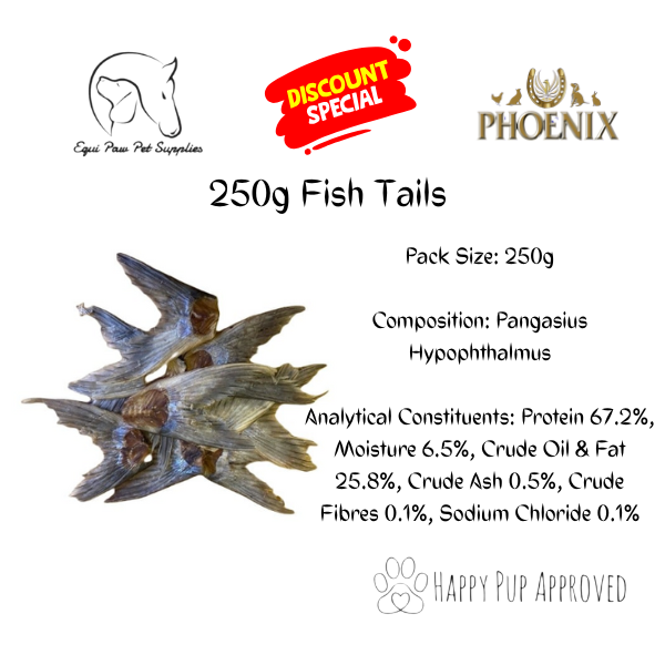 Fish Tails for dogs - 250g - Rich in Omega 3,6&9