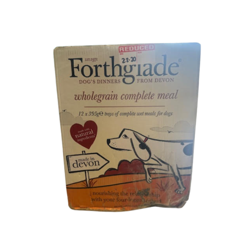 12 x 395g Forthglade wholegrain Complete - Damaged Outer Packaging