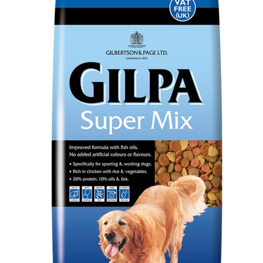 15KG Gilpa Super Mix Dog Food - Discounted Stock