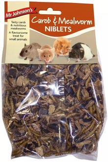 150g Mr Johnsons Carob & Mealworm Niblets - Discounted Stock