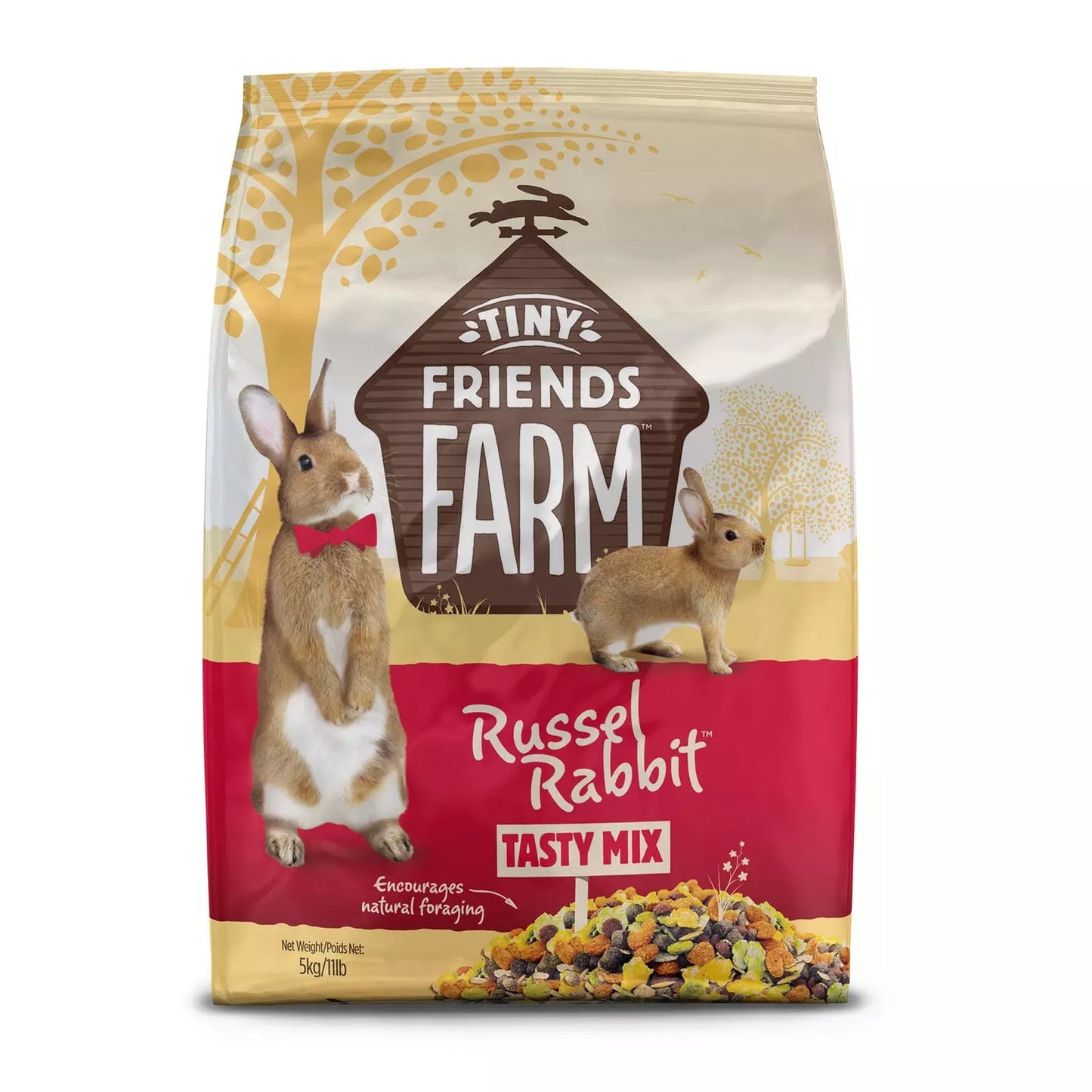5KG Russel Rabbit Tasty Mix Rabbit Food - Damaged Packaging
