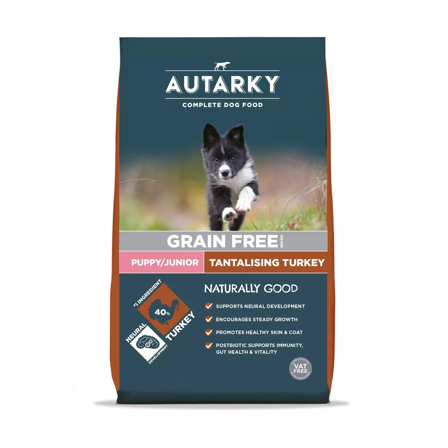 2KG Autarky Grain Free Puppy Food Turkey - BB JUNE 26
