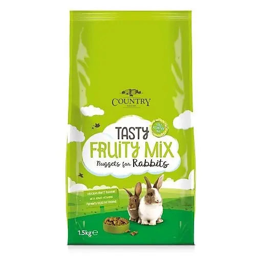 1.5KG Country Value Tasty Fruity Mix Rabbit Nuggets - Damaged Packaging