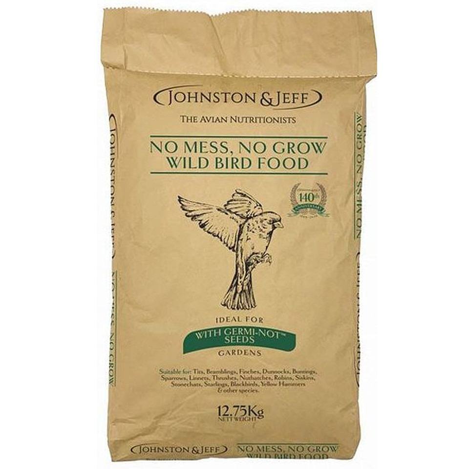 12.75KG Johnston & Jeff No Mess No Grow Wild Bird Food - Damaged Packaging