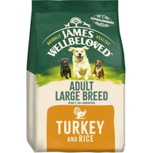 15KG James Wellbeloved Adult Large Breed Turkey & Rice Dog Food - Discounted Stock