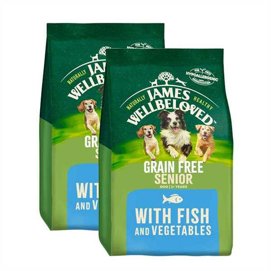 James Wellbeloved Senior Grain Free Fish & Veg Dog Food - Discounted Stock