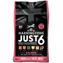 12KG Harringtons Just 6 Salmon & Veg Dog Food - Discounted Stock