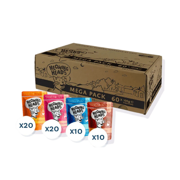 Meowing Heads MEGA PACK 60 x 100g