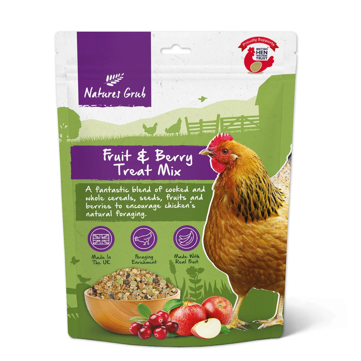 Natures Grub Fruit & Berry Treat Mix - 600 Gm