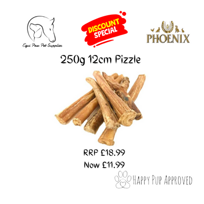 12cm Pizzle - 250g Pack - Natural dog Treat - Special Offer - CLEARANCE
