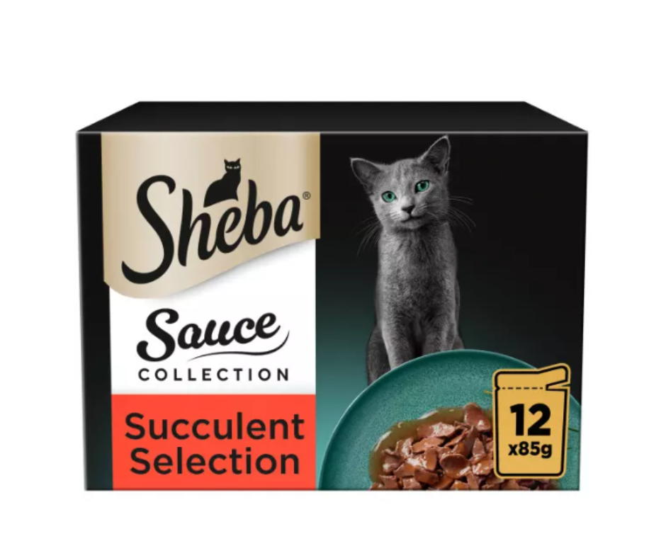 12 x 85g Sheba Sauce Collection Succulent Selection - Discounted Stock