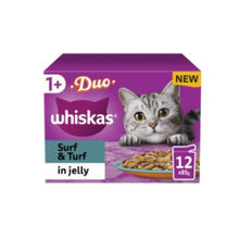 Whiskas 1+ Duo Surf and Turf Adult Wet Cat Food - DATED 01/26