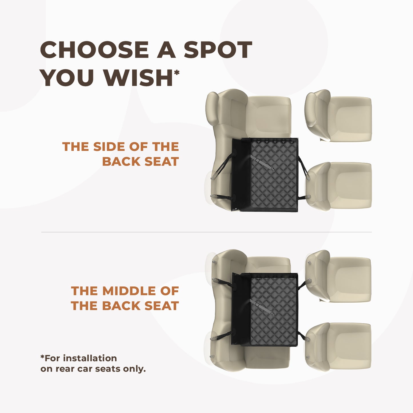 Wuglo Large Dog Car Seat